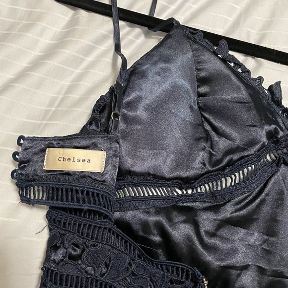 Chelsea Blue Midi Dress - Navy - Picture 4 of 4